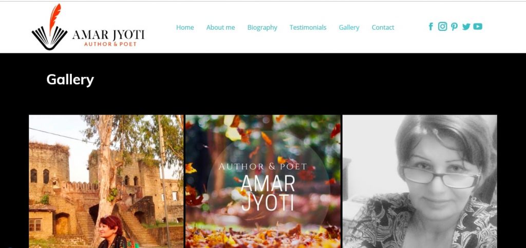 Gallery Page – Amar Jyoti Poet – Web design Luton