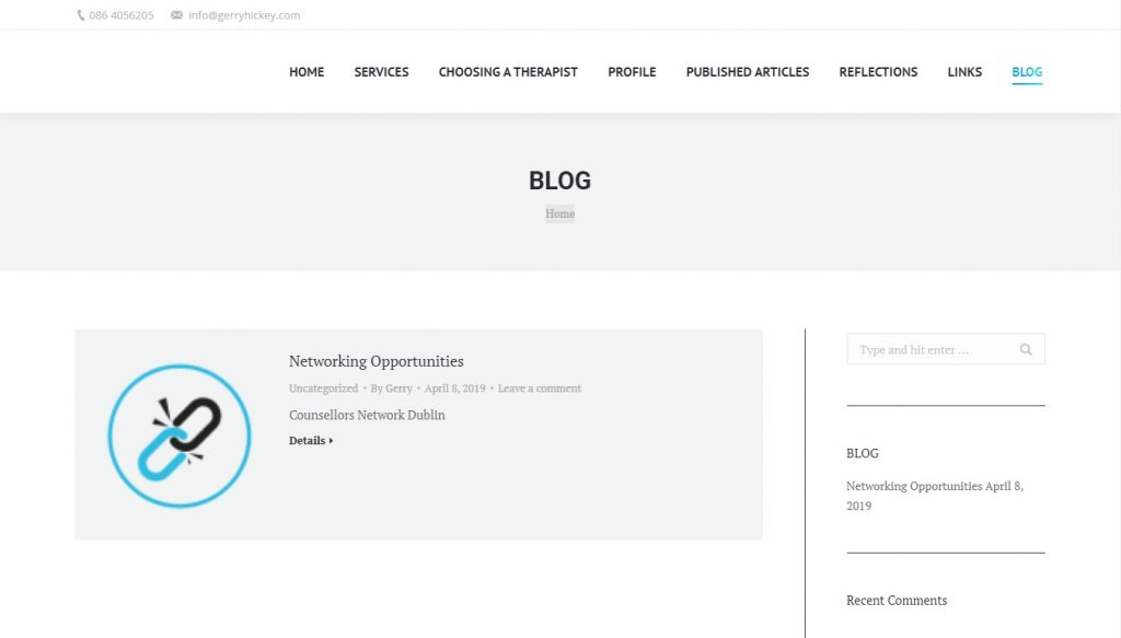 Blog page – Website design London