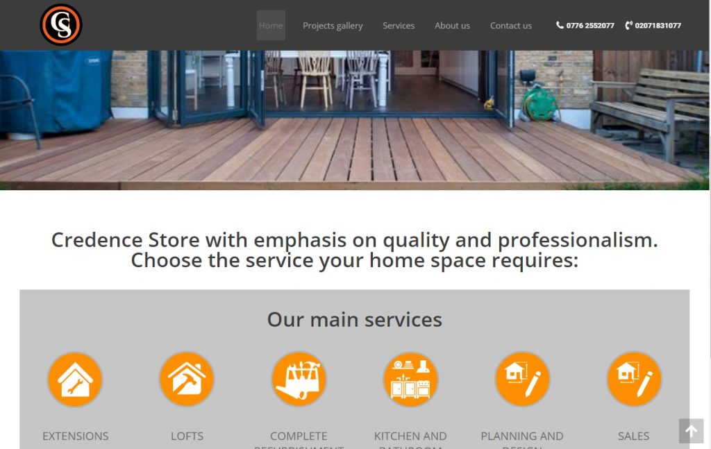 Bathroom tile installation website – Website design London