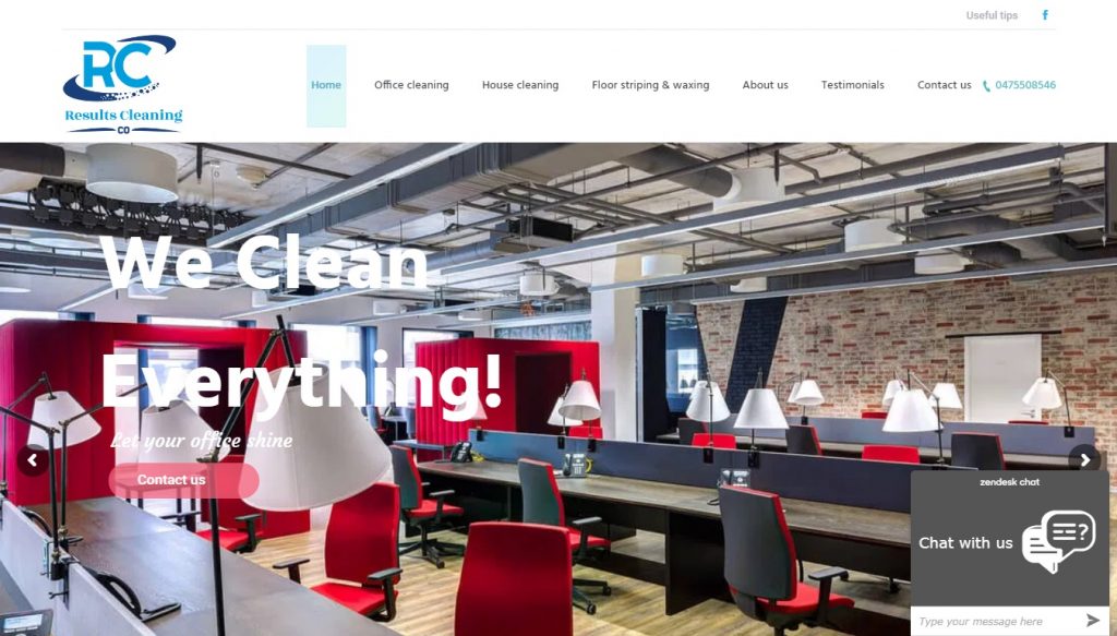 Cleaning company  – Web design Agency London