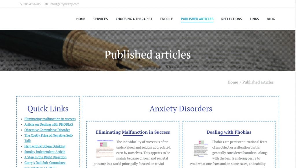 Publish articles page – Cheap website design London
