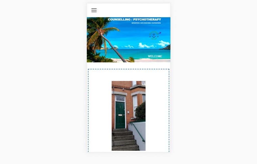 Psychotherapist Dublin – mobile – Web design company London