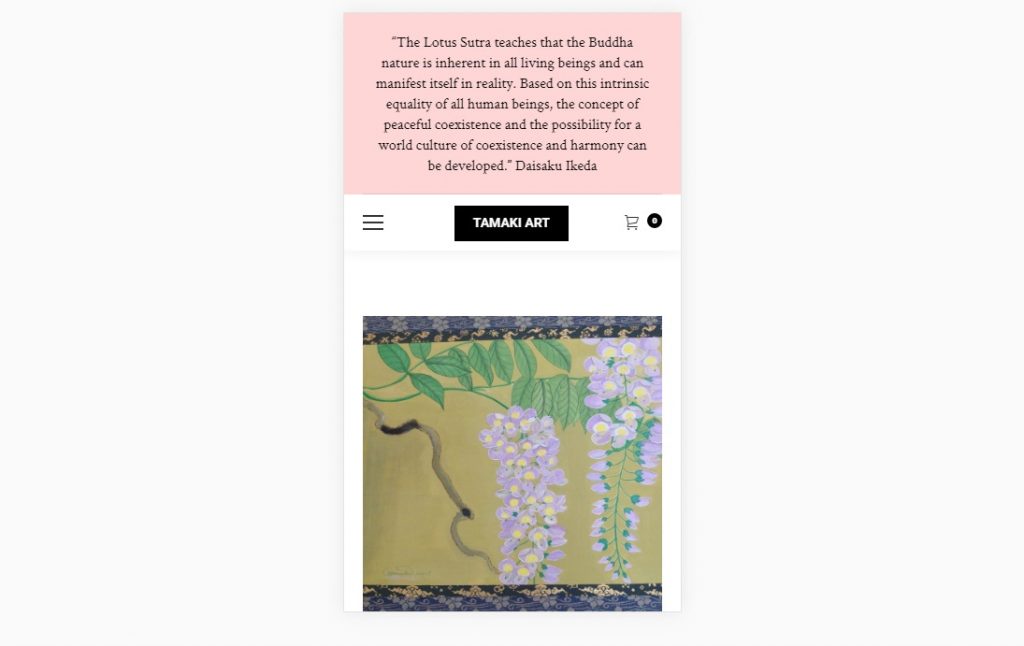 Mobile paintings page – Web design company London