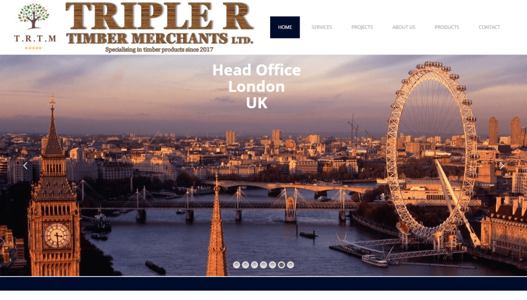Timber import website – Cheap website design London
