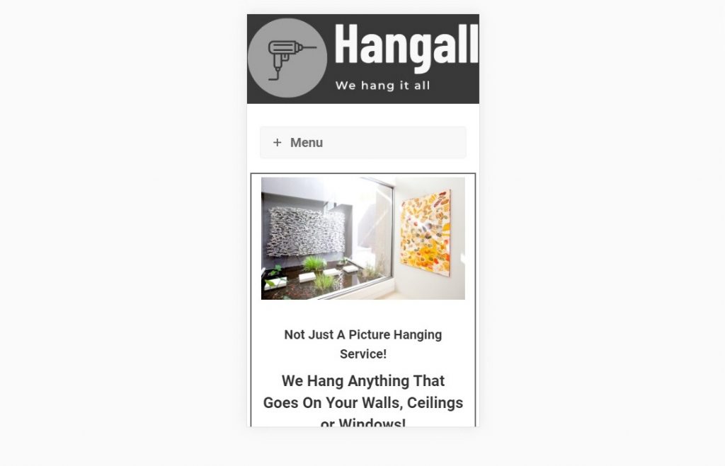 Mirror hanging services – Mobile –  Web Design London