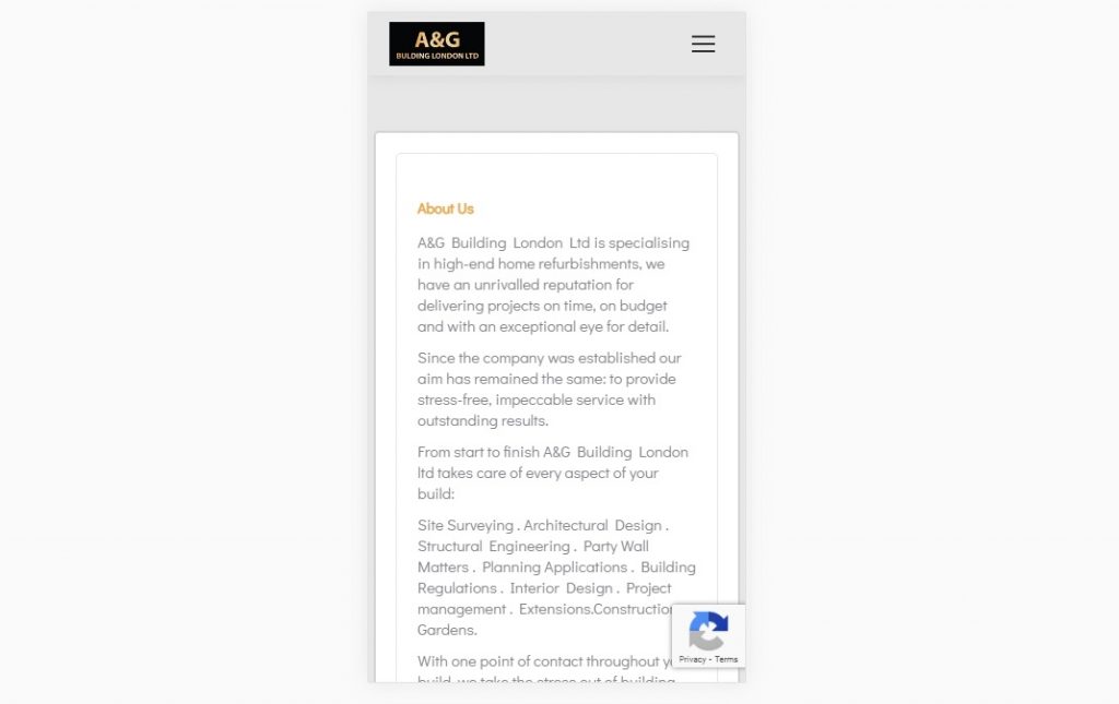 Home refurbishment London- mobile – Small business web design London