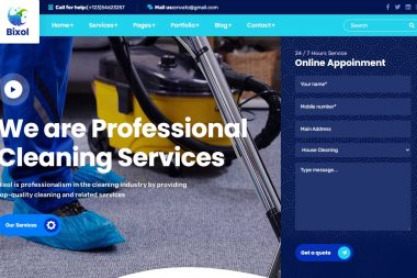 Clean website design example